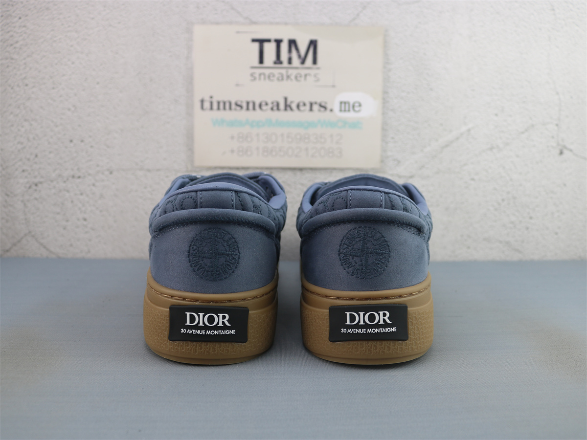 Stone Island X DIOR B33 Skateboard Shoes Men Low-Top Blue